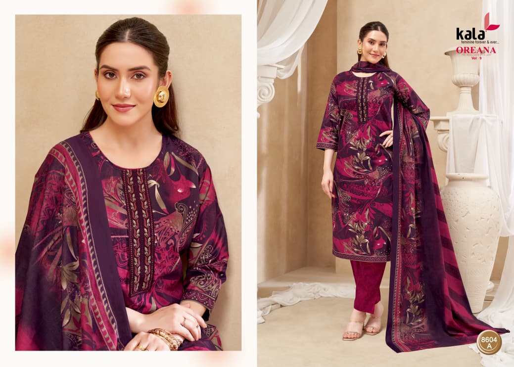 Oreana Vol 9 Kala Readymade Cotton Pant Suits Wholesaler India