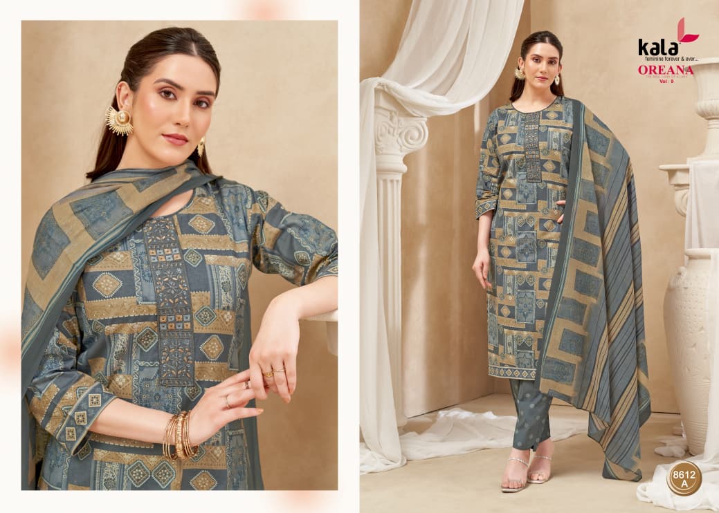 Oreana Vol 9 Kala Readymade Cotton Pant Suits Wholesaler India