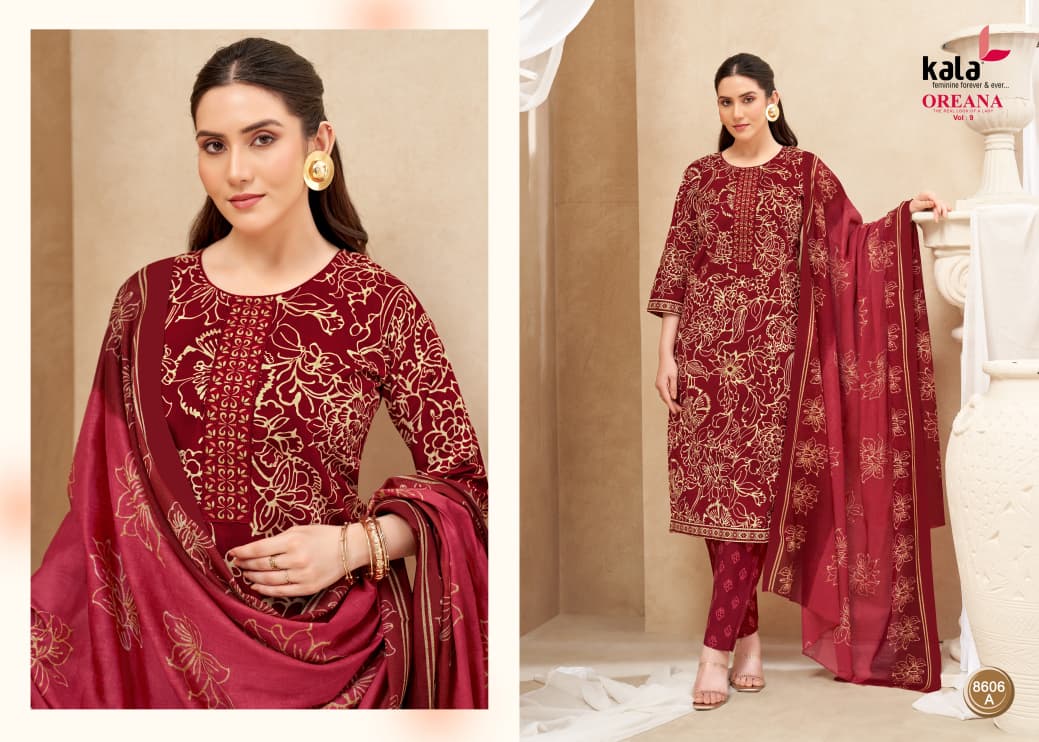 Oreana Vol 9 Kala Readymade Cotton Pant Suits Wholesaler India