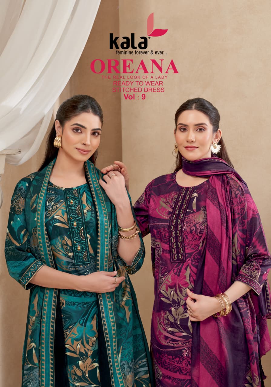 Oreana Vol 9 Kala Readymade Cotton Pant Suits Wholesaler India