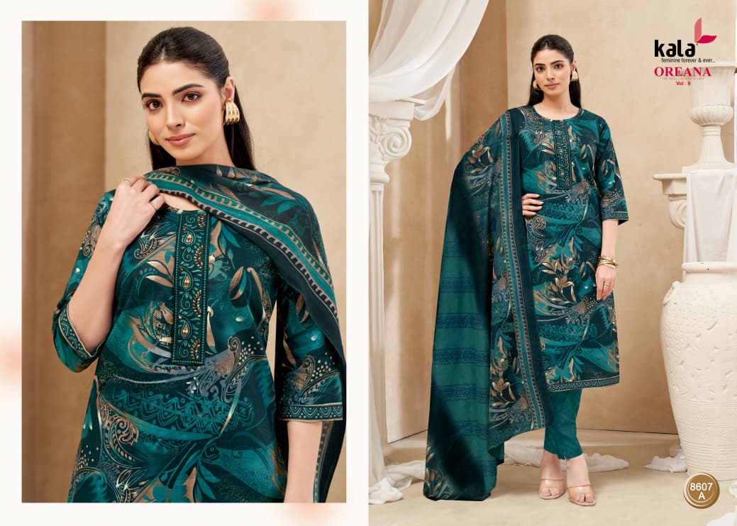 Oreana Vol 9 Kala Readymade Cotton Pant Suits Wholesaler India
