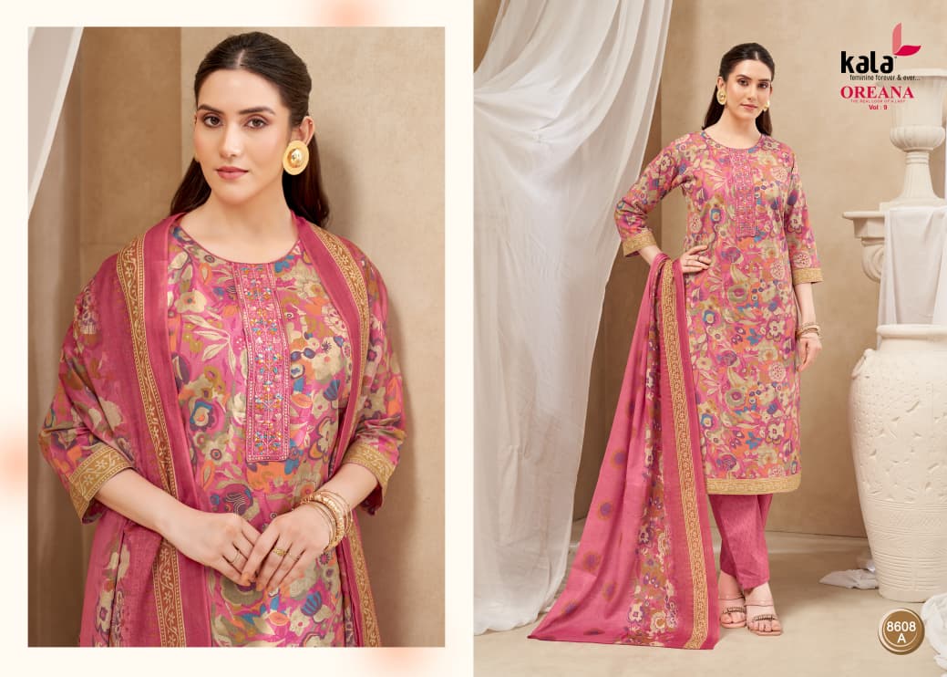 Oreana Vol 9 Kala Readymade Cotton Pant Suits Wholesaler India