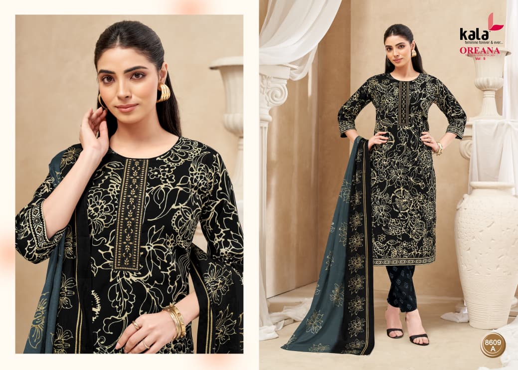 Oreana Vol 9 Kala Readymade Cotton Pant Suits Wholesaler India