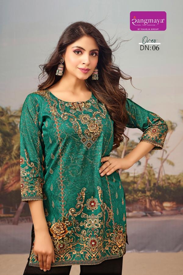 Oreo Rangmaya Cotton Short Kurtis Exporter Ahmedabad