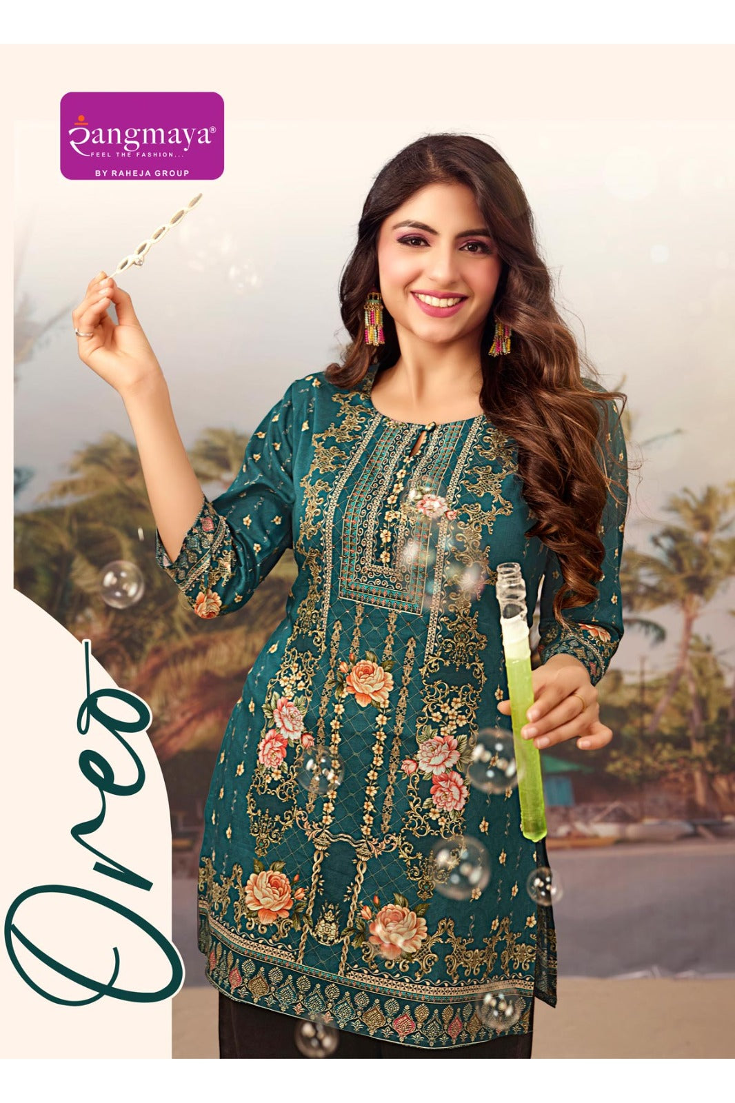 Oreo Rangmaya Cotton Short Kurtis Exporter Ahmedabad