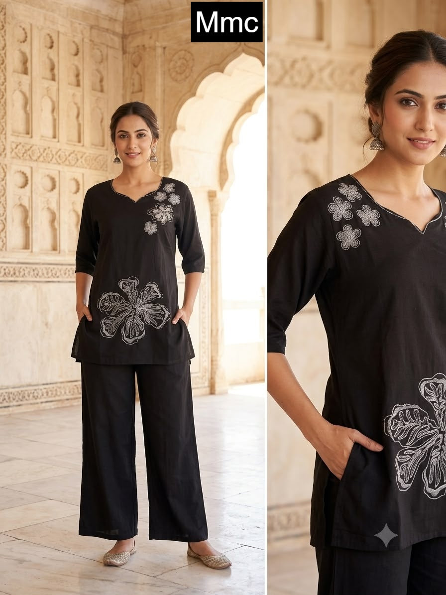 Organic Flower Mmc Dhabu Cotton Co Ord Set Wholesale Price