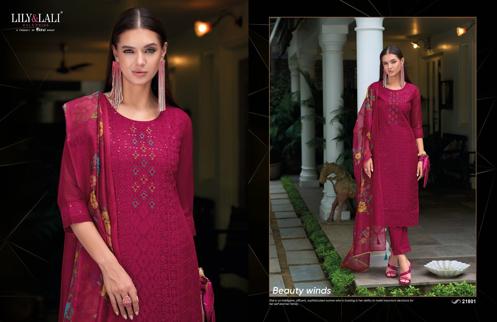 Organza Chikankari Vol 3 Lily Lali Readymade Pant Style Suits Wholesaler Ahmedabad
