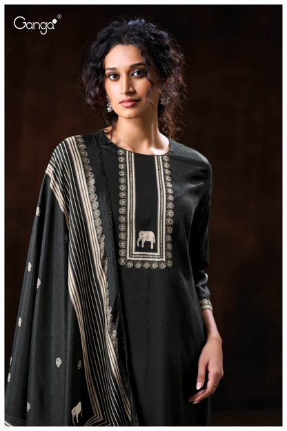 Oriana 3881 Ganga Cotton Satin Plazzo Style Suits Wholesale Price