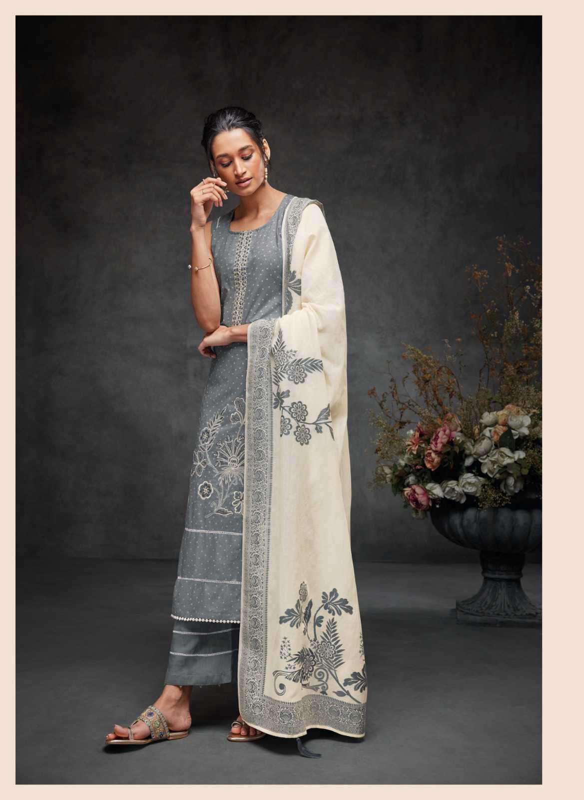 Oriana Reyna Pure Cotton Plazzo Style Suits Supplier