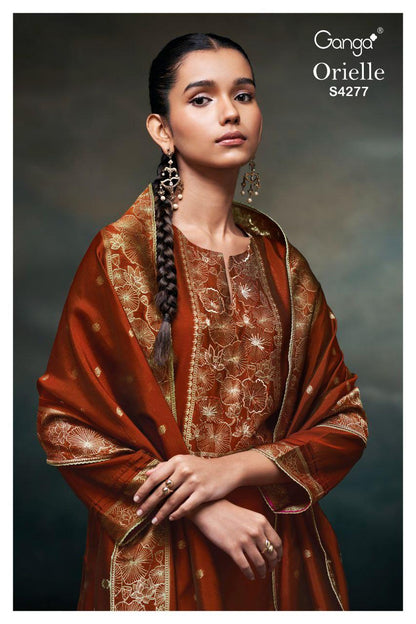 Orielle 4277 Ganga Premium Viscose Pant Style Suits Manufacturer Gujarat