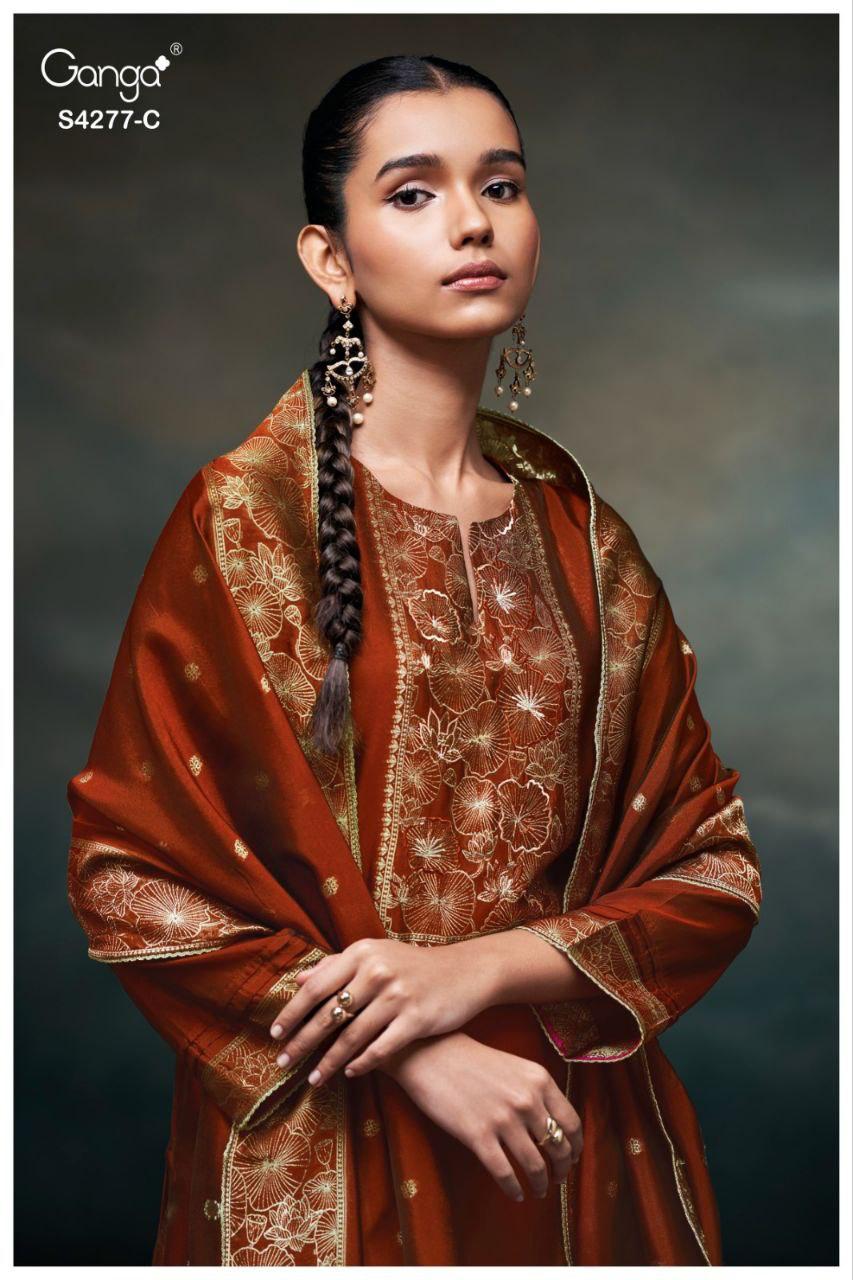 Orielle 4277 Ganga Premium Viscose Pant Style Suits Manufacturer Gujarat