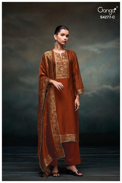 Orielle 4277 Ganga Premium Viscose Pant Style Suits Manufacturer Gujarat