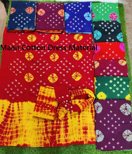 Original Bandhej 0111 Maan Cotton Dress Material Manufacturer