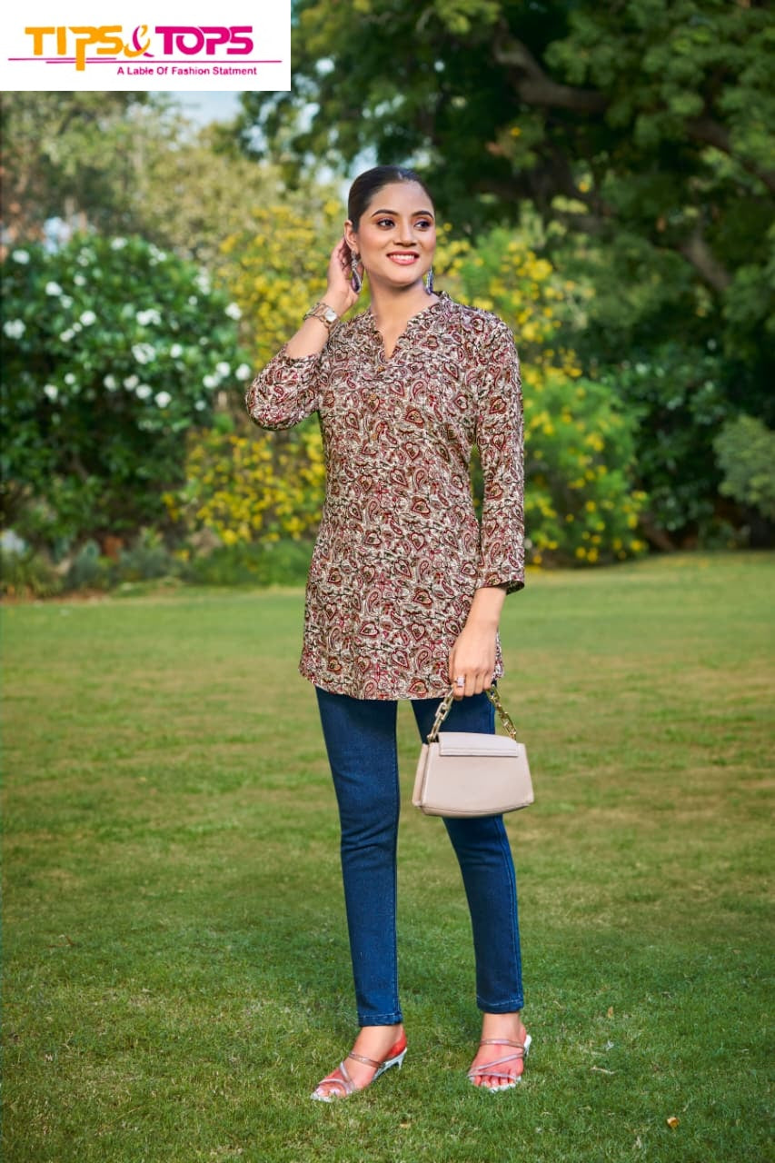 Orio Tips Tops Reyon Fancy Tops Manufacturer Ahmedabad