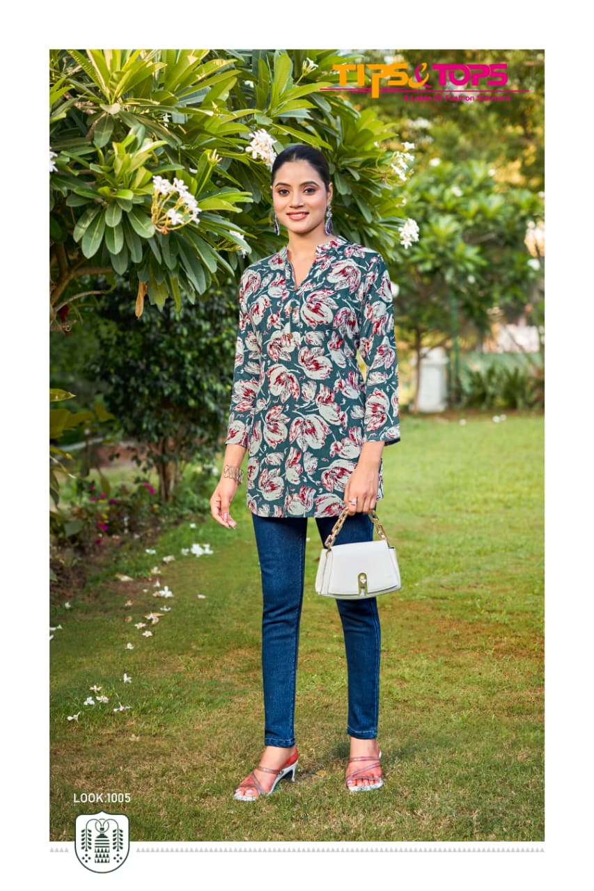 Orio Tips Tops Reyon Fancy Tops Manufacturer Ahmedabad