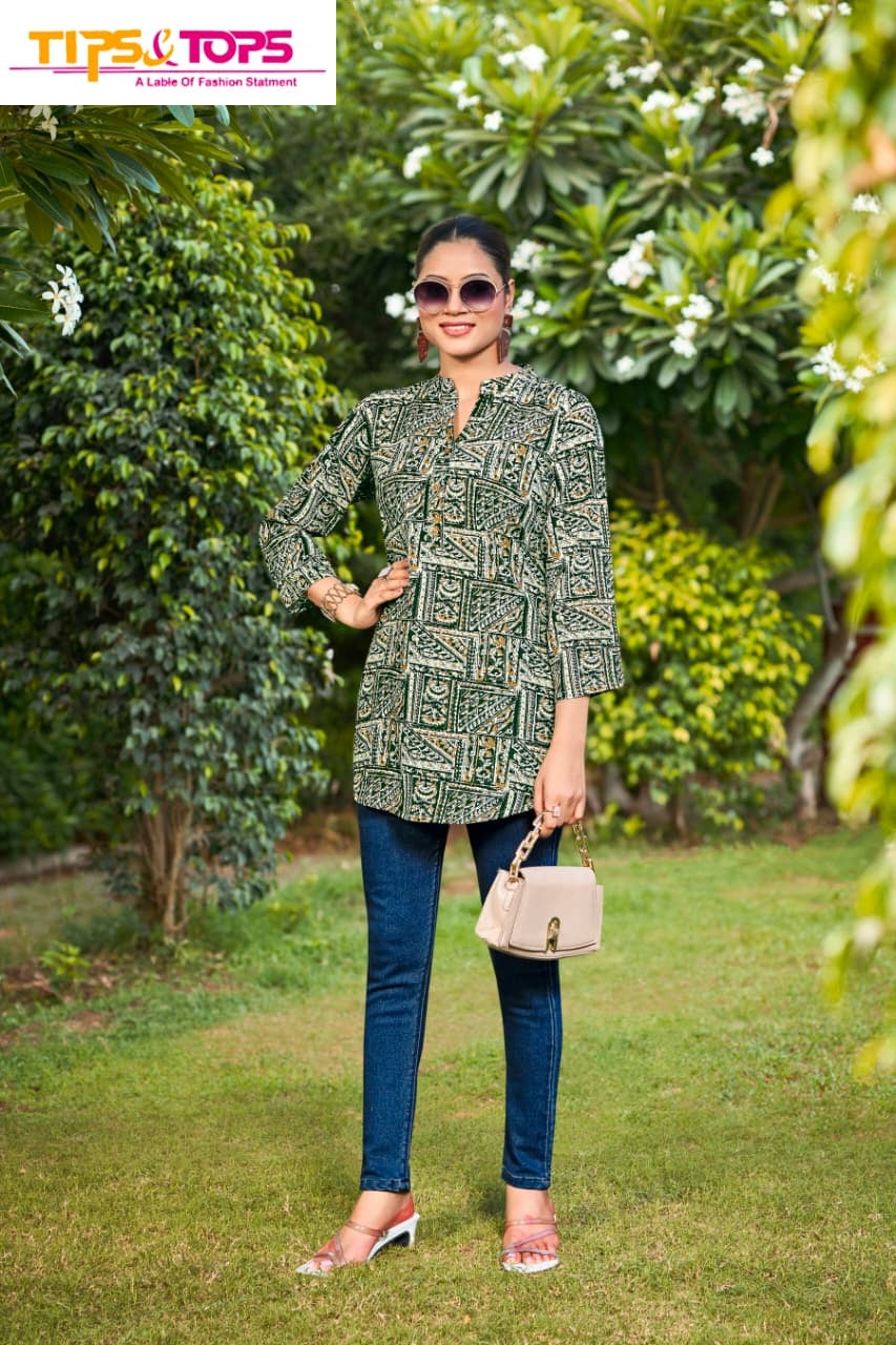 Orio Tips Tops Reyon Fancy Tops Manufacturer Ahmedabad