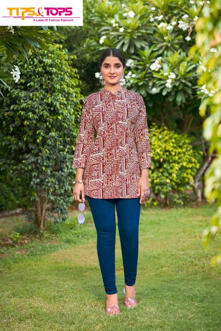 Orio Tips Tops Reyon Fancy Tops Manufacturer Ahmedabad