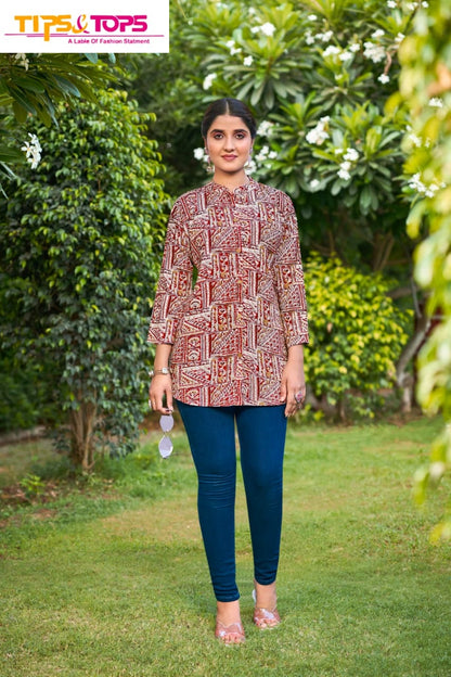 Orio Tips Tops Reyon Fancy Tops Manufacturer Ahmedabad