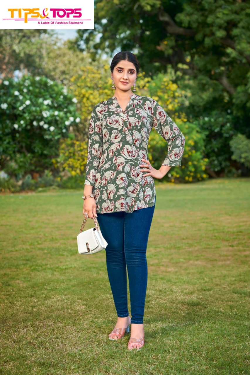 Orio Tips Tops Reyon Fancy Tops Manufacturer Ahmedabad