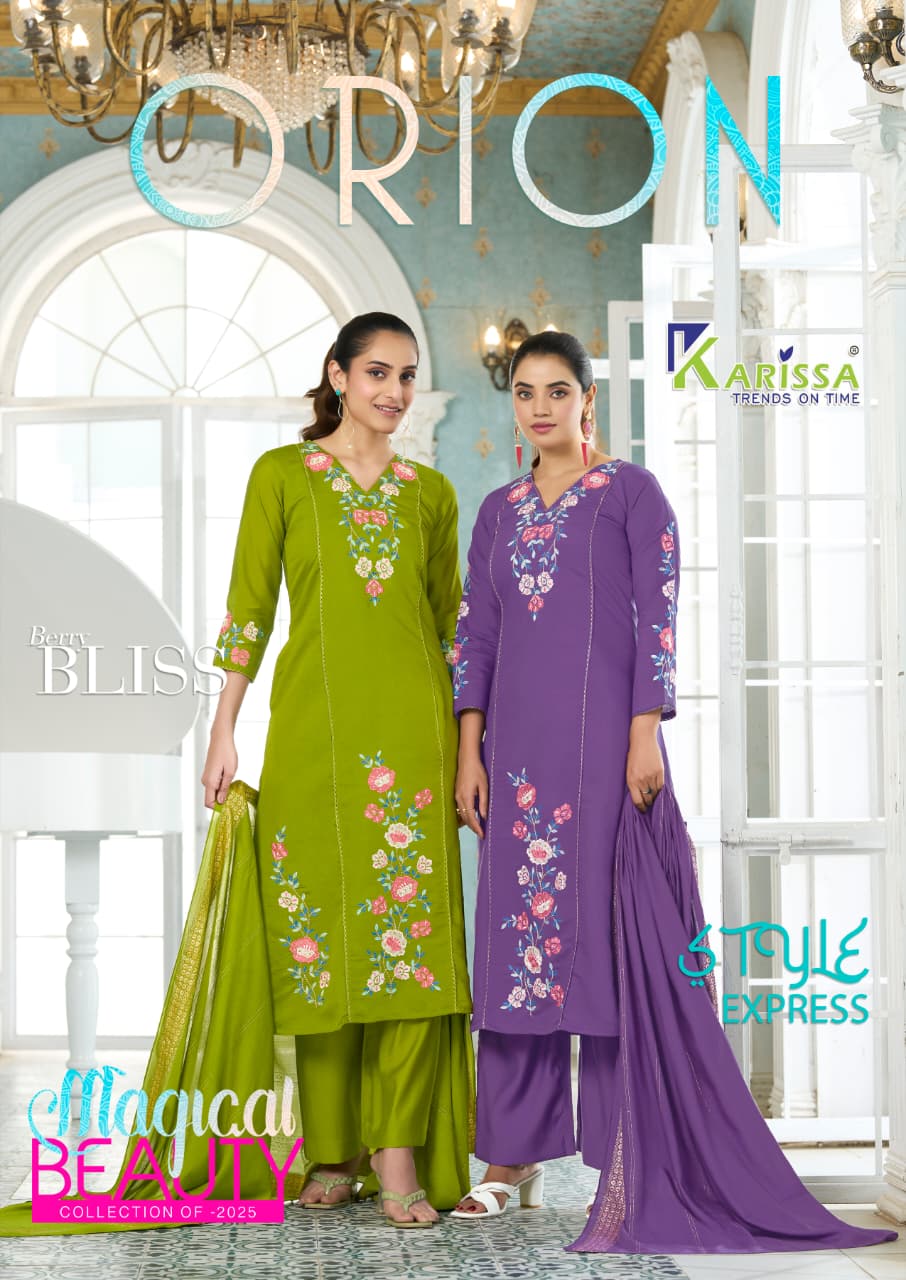 Orion Karissa Viscose Readymade Pant Style Suits Manufacturer Gujarat