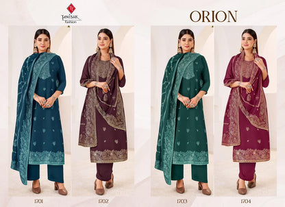 Orion Tanishk Fashion Viscose Muslin Pant Style Suits Exporter Ahmedabad
