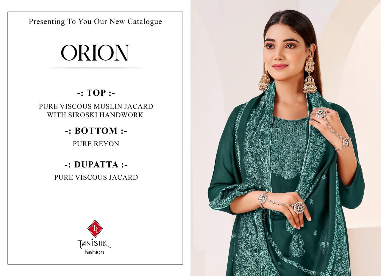 Orion Tanishk Fashion Viscose Muslin Pant Style Suits Exporter Ahmedabad
