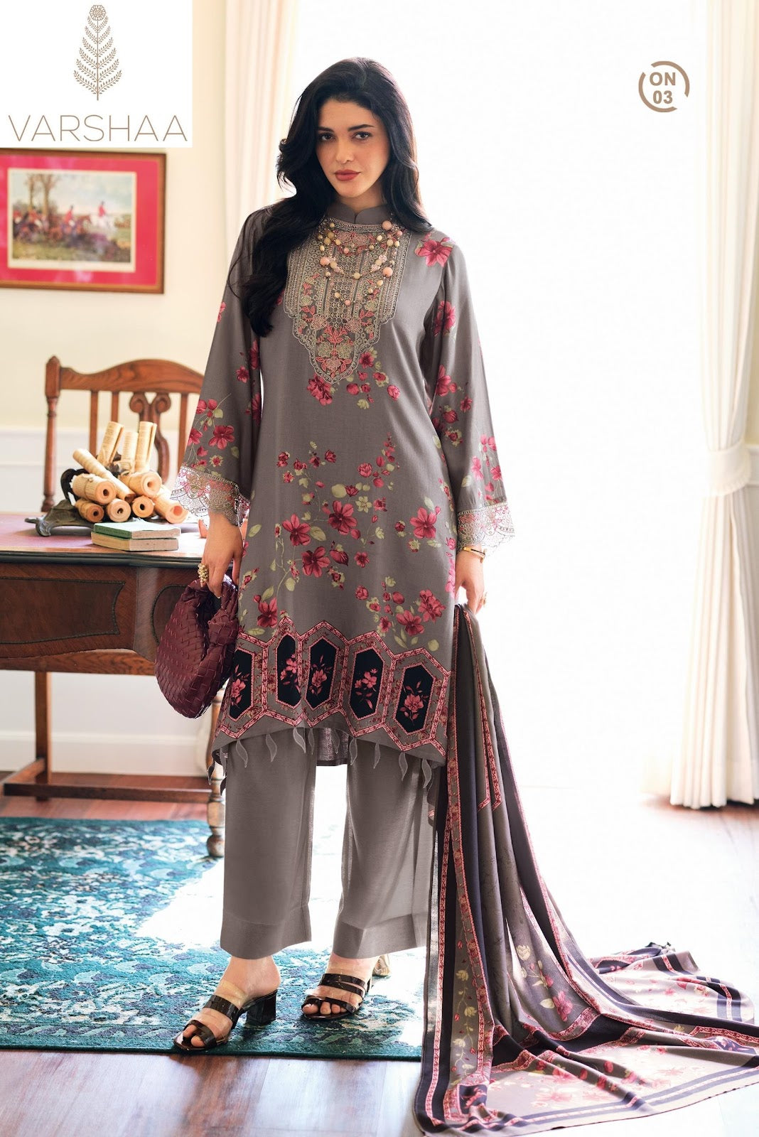 Orion Varshaa Pashmina Suits Supplier Gujarat