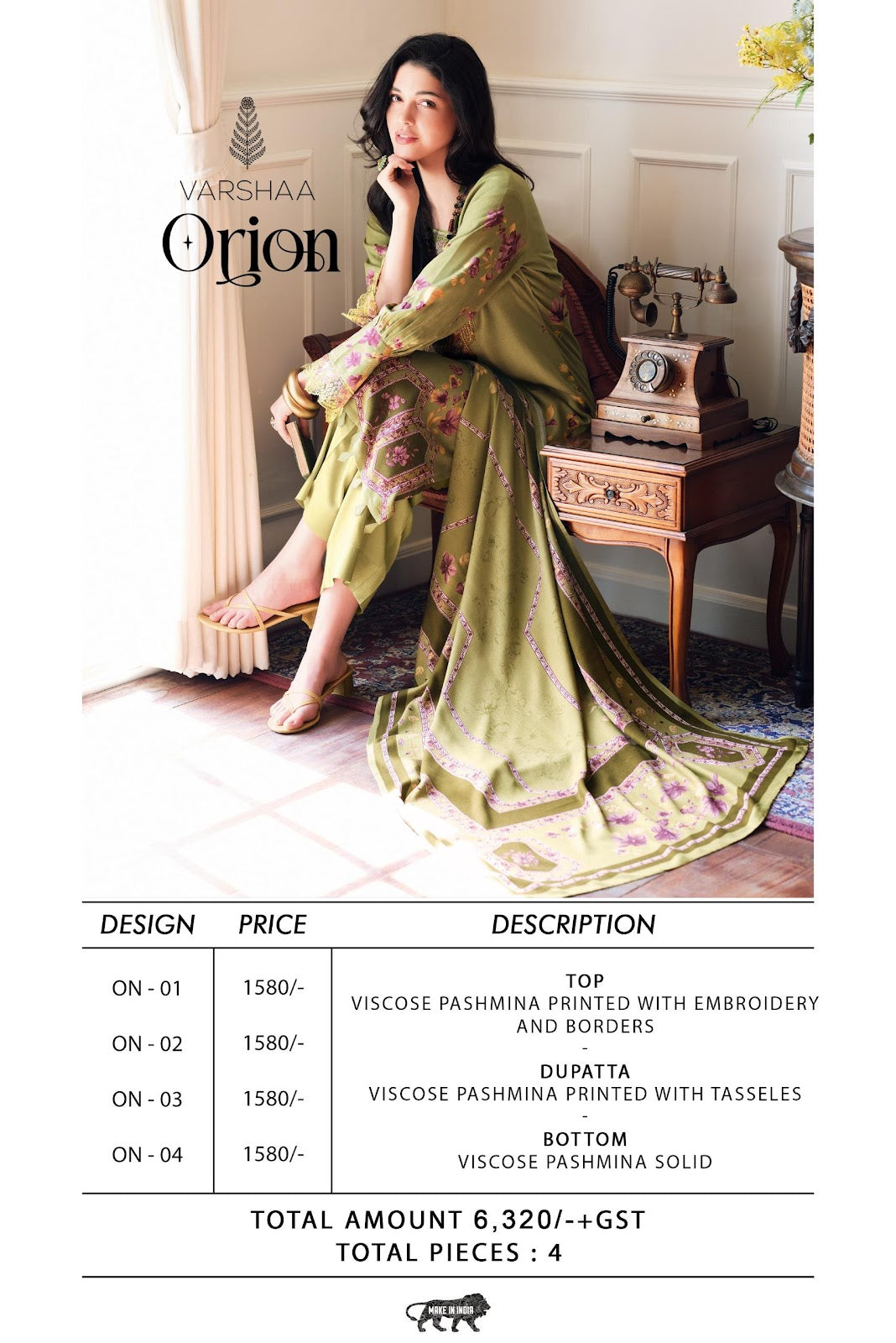 Orion Varshaa Pashmina Suits Supplier Gujarat