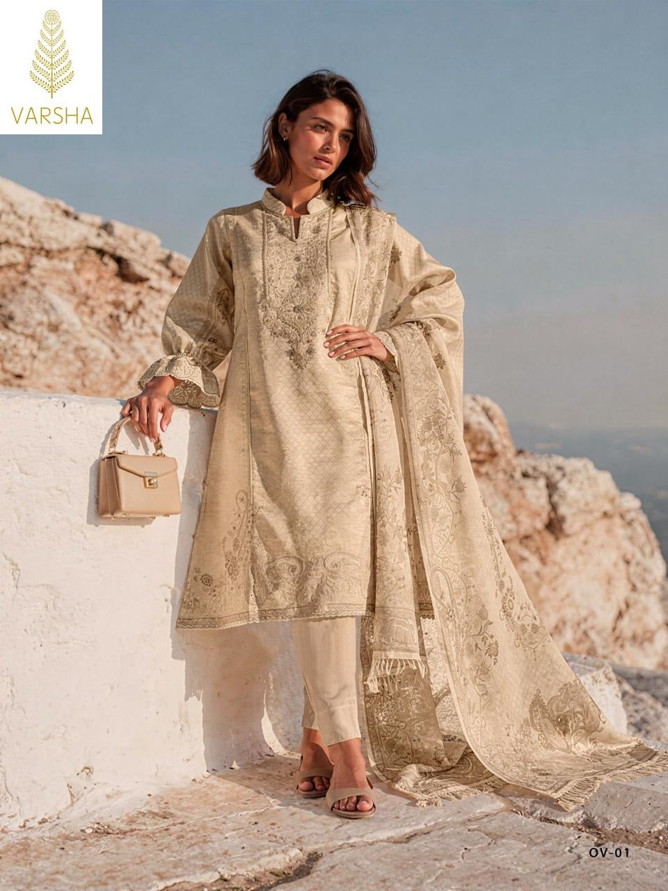 Oriva Varshaa Viscose Pant Style Suits Manufacturer