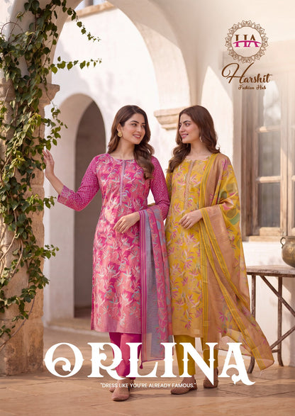 Orlina Harshit Fashion Pure Zam Karachi Salwar Suits Wholesaler Ahmedabad