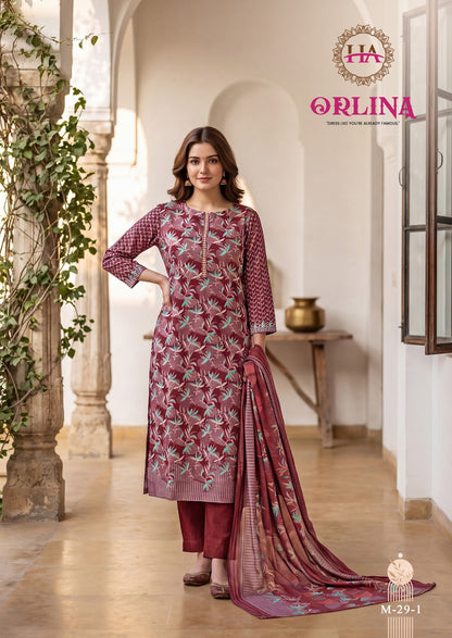 Orlina Harshit Fashion Pure Zam Karachi Salwar Suits Wholesaler Ahmedabad