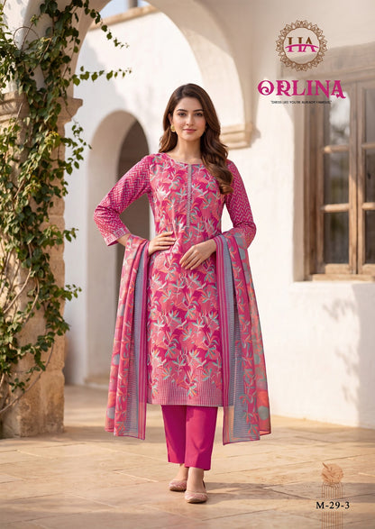 Orlina Harshit Fashion Pure Zam Karachi Salwar Suits Wholesaler Ahmedabad