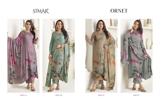 Ornet Simar Pashmina Suits Wholesaler