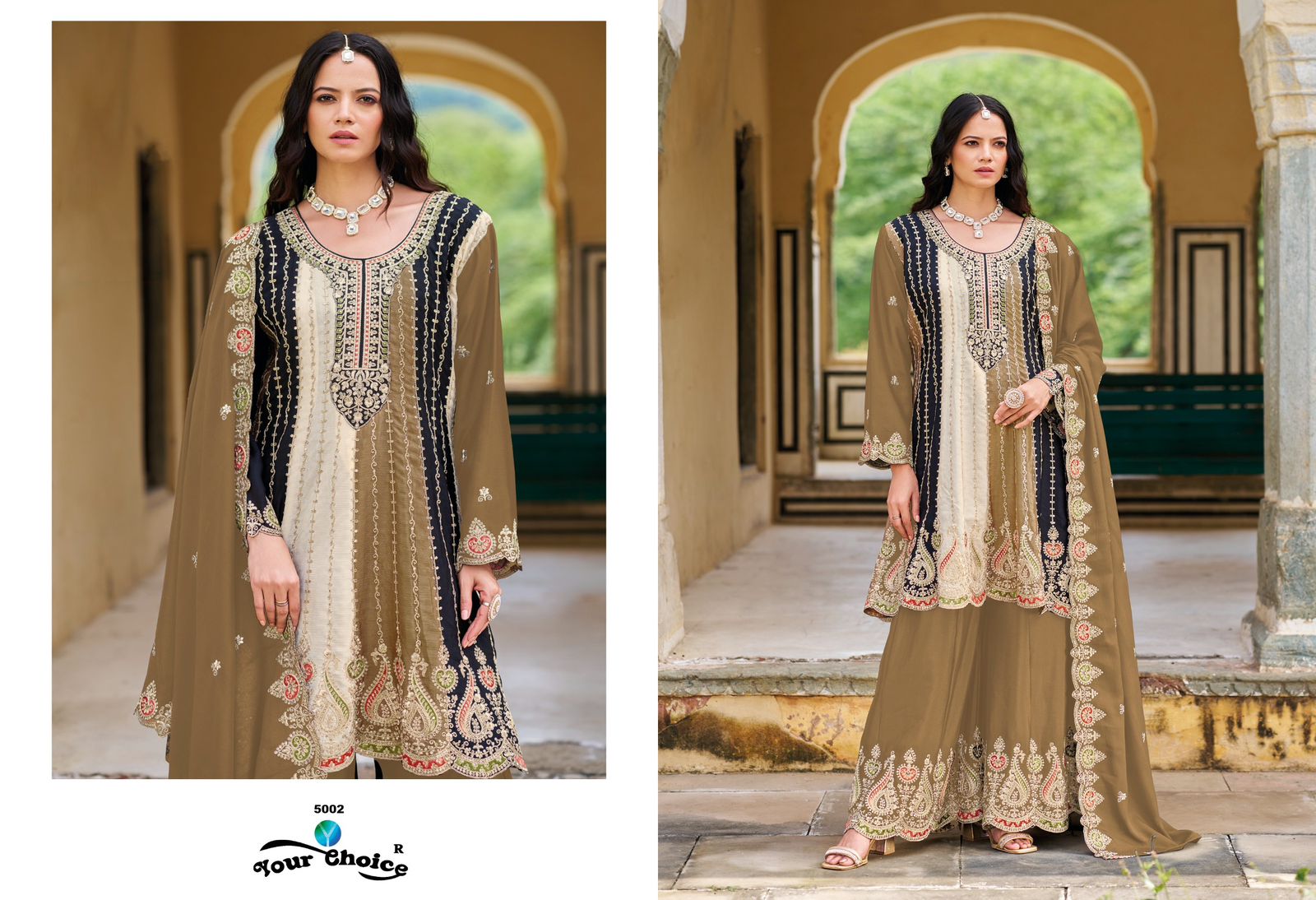 Orra 5 Your Choice Chinon Pakistani Readymade Suits Wholesaler India