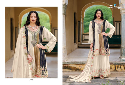 Orra 5 Your Choice Chinon Pakistani Readymade Suits Wholesaler India