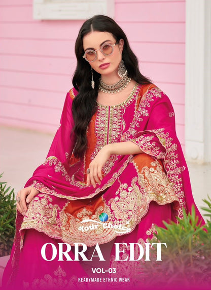 Orra Edit 3 Your Choice Chinon Pakistani Readymade Suits Manufacturer Gujarat