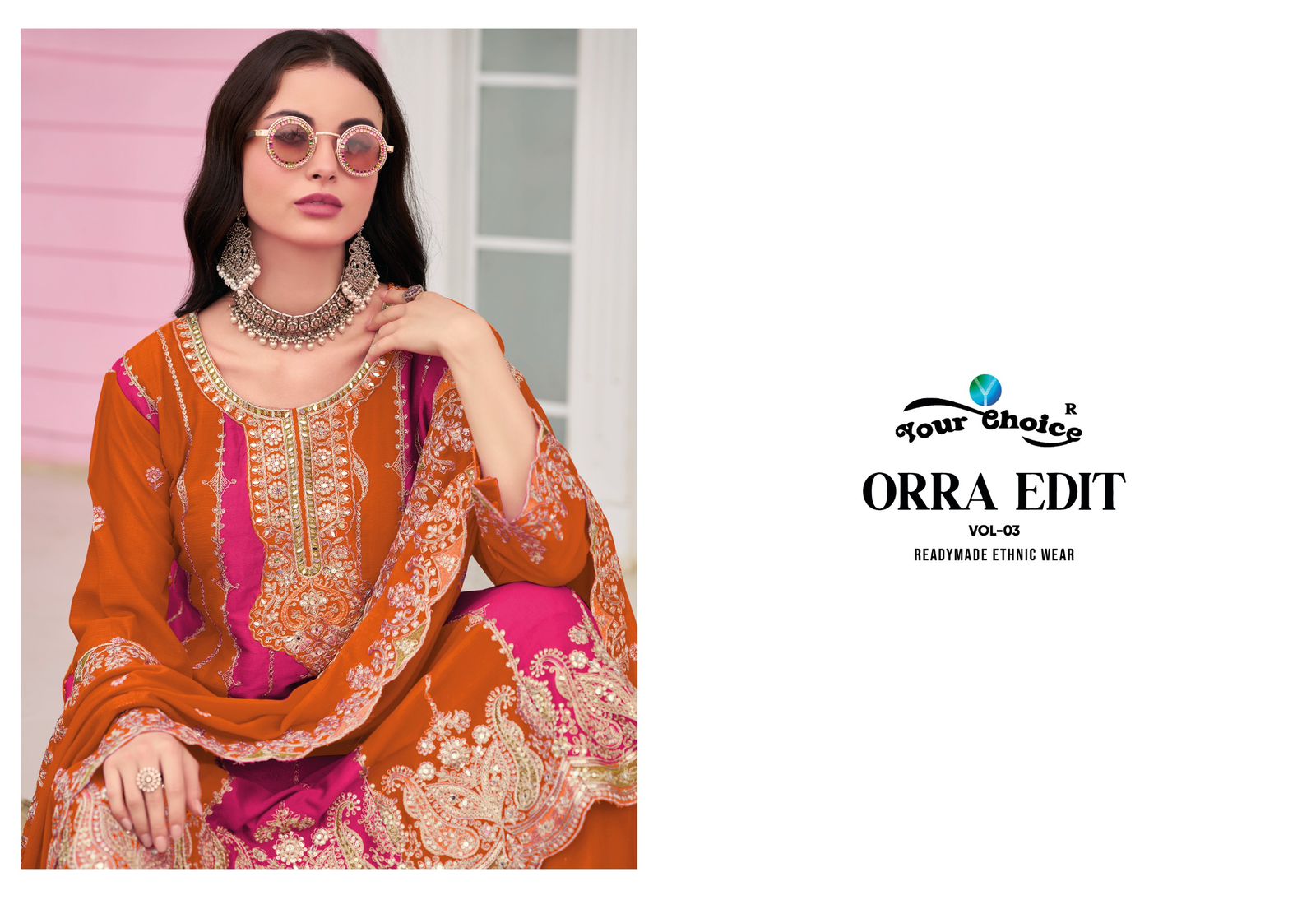 Orra Edit 3 Your Choice Chinon Pakistani Readymade Suits Manufacturer Gujarat