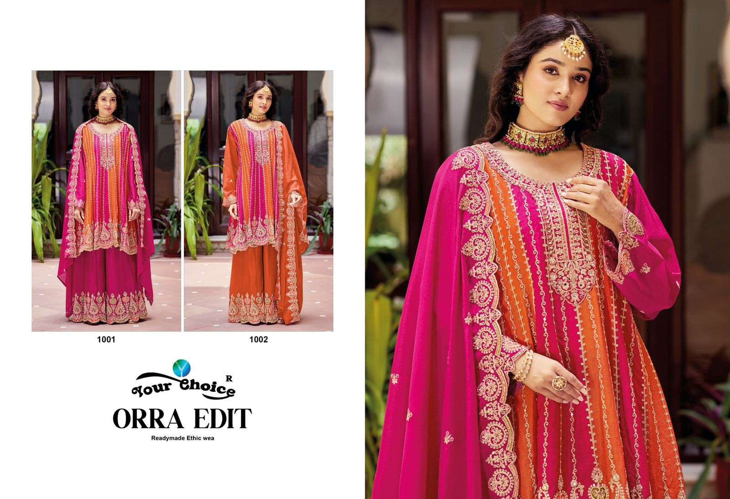 Orra Edit Your Choice Chinon Readymade Suits Wholesale