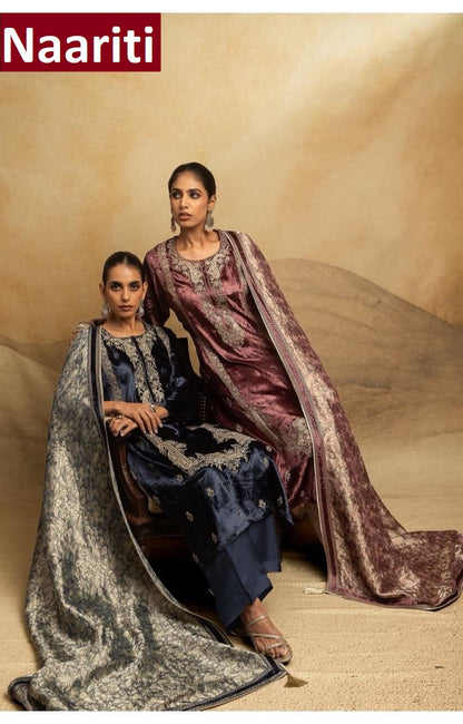 Orvili Naariti Velvet Suits Supplier India