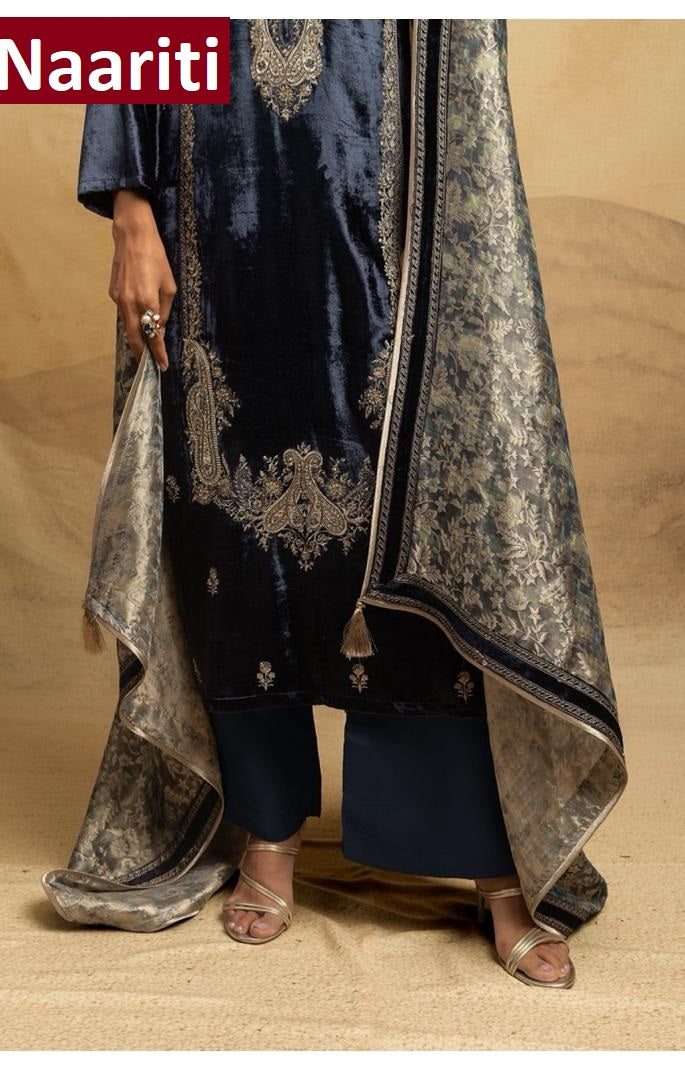 Orvili Naariti Velvet Suits Supplier India