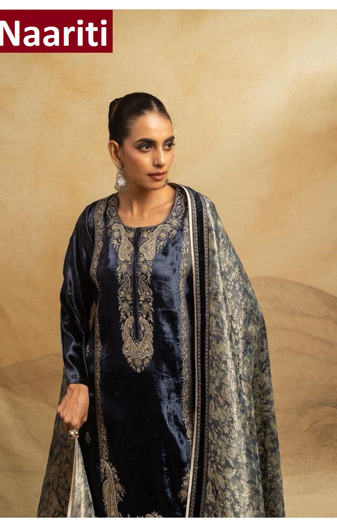 Orvili Naariti Velvet Suits Supplier India