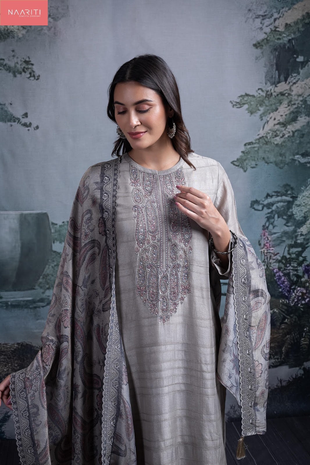 Oryn Naariti Tusser Silk Pant Style Suits Wholesale Price