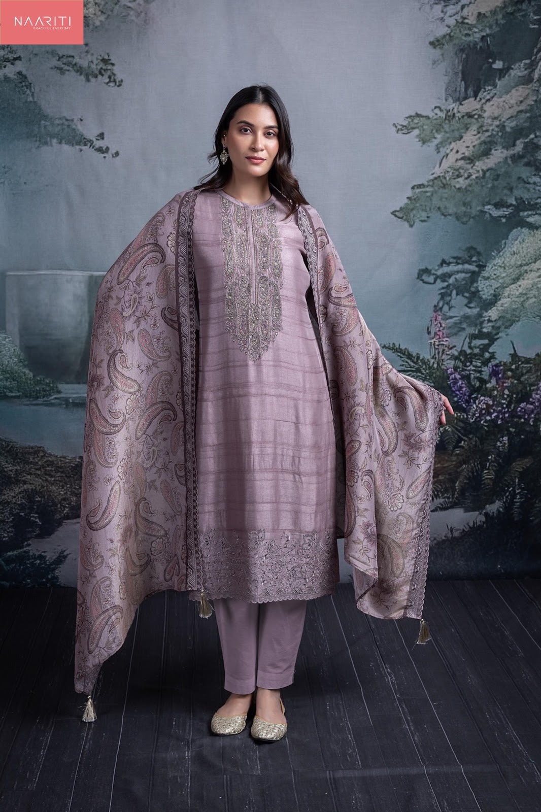 Oryn Naariti Tusser Silk Pant Style Suits Wholesale Price