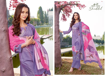Oryn Shiddat Esta Designs Cambric Cotton Plazzo Style Suits Wholesaler