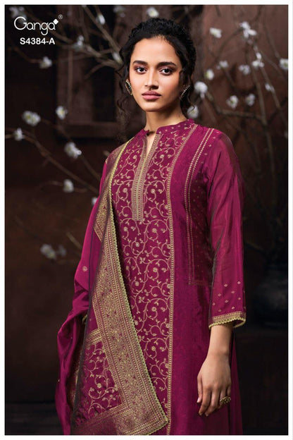 Oshea 4384 Ganga Pure Viscose Plazzo Style Suits Exporter Gujarat