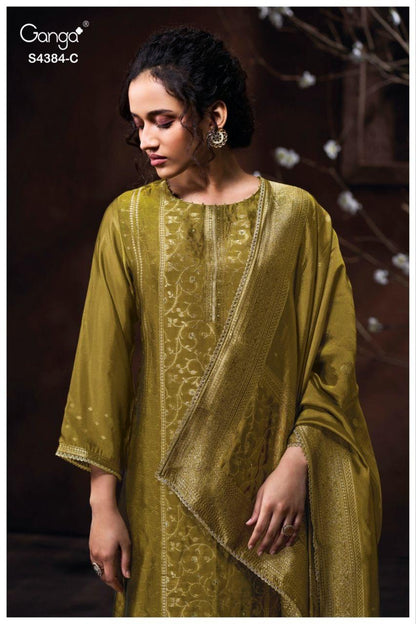 Oshea 4384 Ganga Pure Viscose Plazzo Style Suits Exporter Gujarat