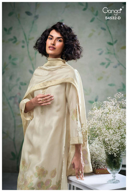Oshika S4532 Ganga Woven Silk Pant Style Suits Exporter India