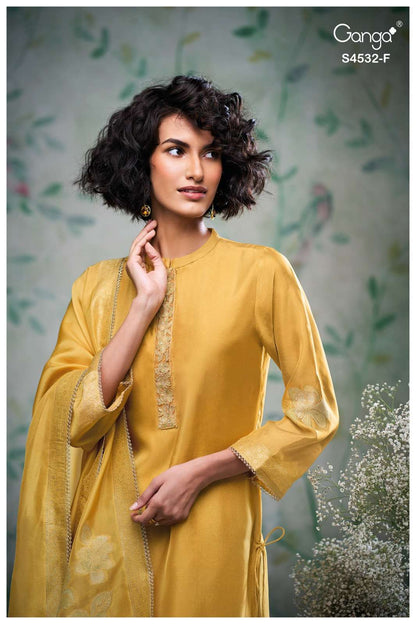 Oshika S4532 Ganga Woven Silk Pant Style Suits Exporter India