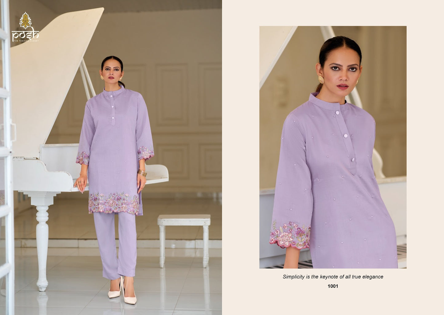 Osla Posh Roman Silk Co Ord Set Wholesaler India