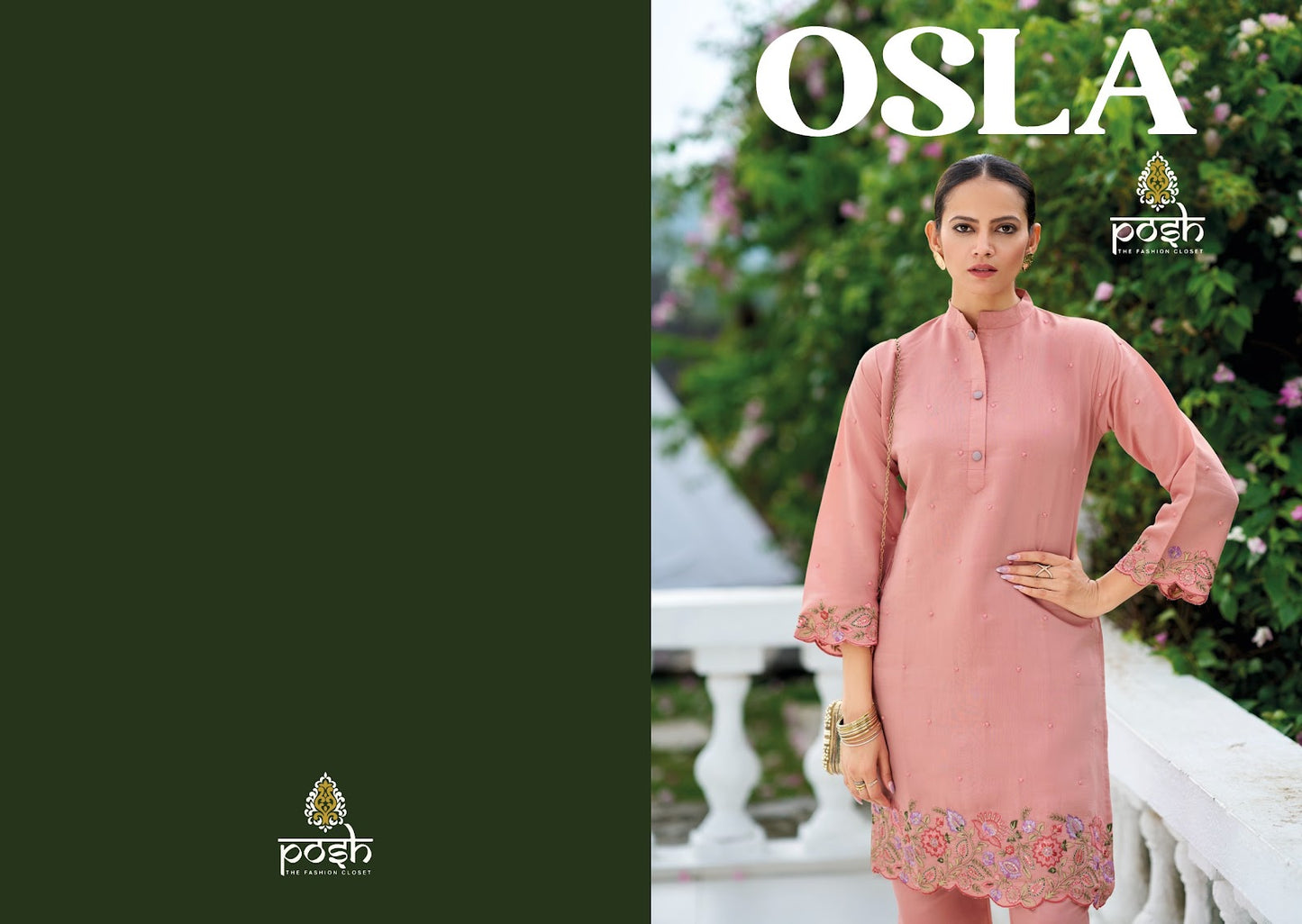 Osla Posh Roman Silk Co Ord Set Wholesaler India